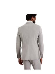 Mens Essential Skinny Suit Jacket - Light Grey