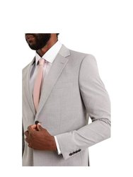 Mens Essential Skinny Suit Jacket - Light Grey