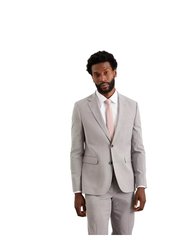 Mens Essential Skinny Suit Jacket - Light Grey