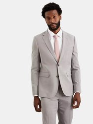 Mens Essential Skinny Suit Jacket - Light Grey - Light Grey