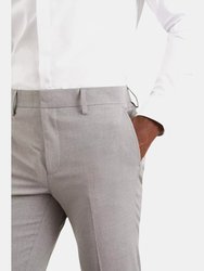 Mens Essential Skinny Suit Trousers - Light Grey