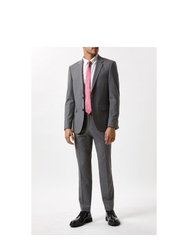 Mens Essential Slim Suit Jacket - Light Gray - Light Grey