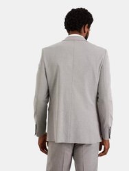 Mens Essential Slim Suit Jacket - Light Grey
