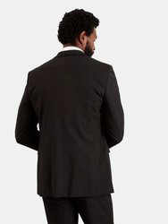 Mens Essential Tailored Suit Jacket - Black