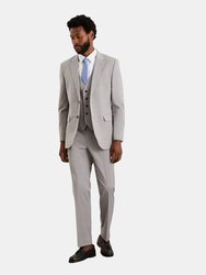 Mens Essential Tailored Suit Jacket - Light Grey