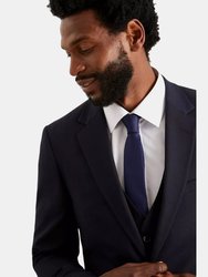 Mens Essential Tailored Suit Jacket - Navy