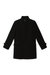 Mens Faux Wool Funnel Neck Coat - Black