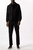 Mens Faux Wool Shirt Jacket - Black