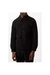 Mens Faux Wool Shirt Jacket - Black - Black