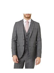 Mens Herringbone Slim Suit Jacket