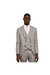 Mens Highlight Checked Skinny Suit Jacket - Gray