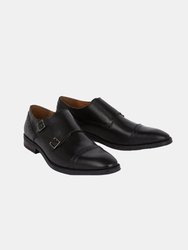 Mens Leather Brogues - Black - Black