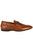 Mens Leather Buckle Detail Loafers - Tan