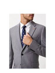 Mens Limited Edition Football Slim Suit Jacket - Gray - Gray