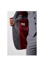 Mens Limited Edition Football Slim Suit Jacket - Gray