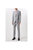 Mens Marl Single-Breasted Slim Suit Jacket - Gray - Gray