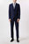 Mens Marl Tailored Suit Jacket - Navy