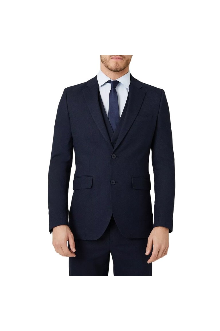 Mens Micro-Stripe Slim Suit Jacket