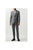 Mens Mini Herringbone Tailored Suit Jacket - Gray