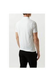 Mens Muscle Polo Shirt - White