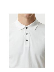 Mens Muscle Polo Shirt - White