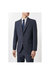 Mens Overcheck Single-Breasted Tailored Suit Jacket