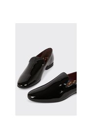 Mens Patent PU Loafers