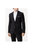 Mens Performance Single-Breasted Slim Suit Jacket - Black