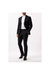 Mens Performance Single-Breasted Slim Suit Jacket - Black - Black