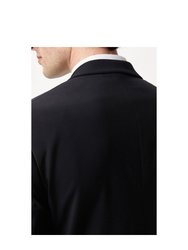 Mens Performance Single-Breasted Slim Suit Jacket - Black