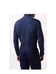 Mens Performance Slim Formal Shirt - Navy