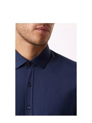 Mens Performance Slim Formal Shirt - Navy