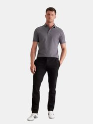 Mens Pique Polo Shirt - Gray - Gray