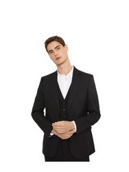 Mens Plus And Tall Tailored Suit Jacket - Black