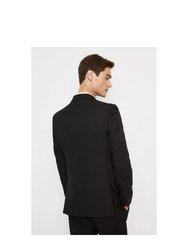 Mens Plus And Tall Tailored Suit Jacket - Black