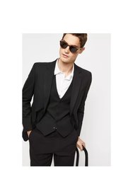 Mens Plus And Tall Tailored Suit Jacket - Black