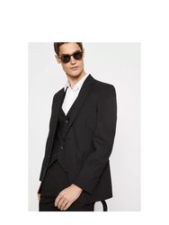 Mens Plus And Tall Tailored Suit Jacket - Black