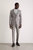 Mens Pow Checked Skinny Suit Jacket - Gray
