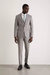 Mens Pow Checked Skinny Suit Jacket - Gray