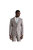 Mens Pow Checked Skinny Suit Jacket - Gray - Gray