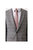 Mens Pow Checked Skinny Suit Jacket - Gray