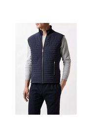 Mens Quilted Funnel Neck Vest