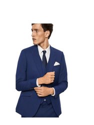 Mens Slub Slim Suit Jacket