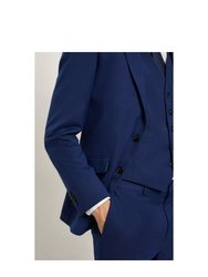 Mens Slub Slim Suit Jacket