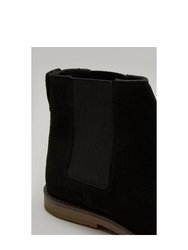 Mens Suede Chelsea Flat Boots