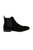 Mens Suede Chelsea Flat Heel Boots - Black - Black