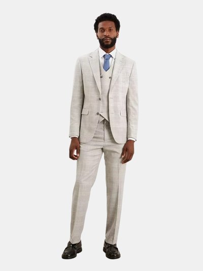 Burton Mens Textured Check Tailored Suit Jacket - Gray product