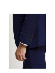 Mens Textured Single-Breasted Skinny Suit Jacket