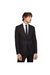 Mens Textured Slim Suit Jacket - Black