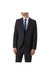 Mens Textured Slim Suit Jacket - Charcoal